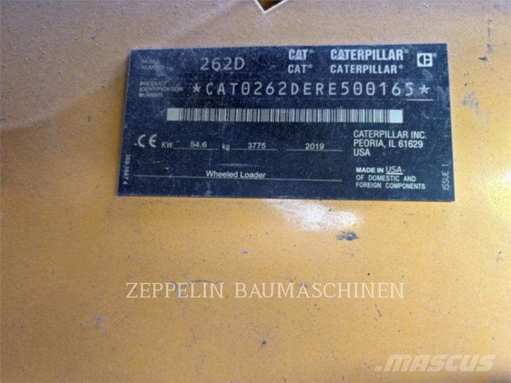 CAT 262D Lietoti riteņu kompaktiekrāvēji