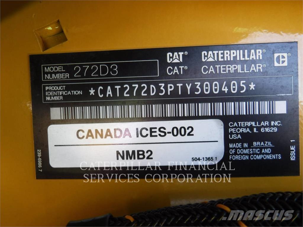 CAT 272D3HF Lietoti riteņu kompaktiekrāvēji