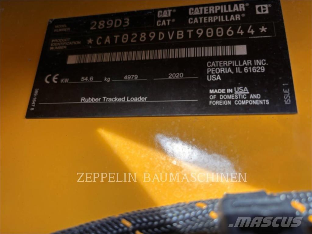 CAT 289D Lietoti riteņu kompaktiekrāvēji