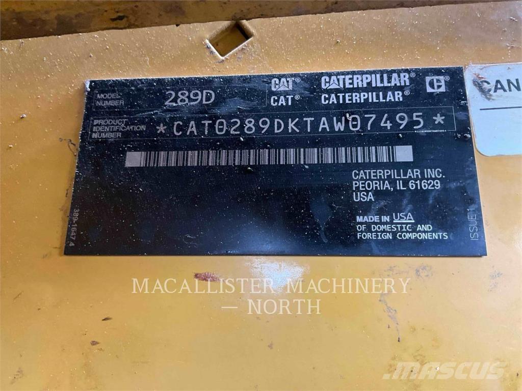 CAT 289D A2Q Lietoti riteņu kompaktiekrāvēji