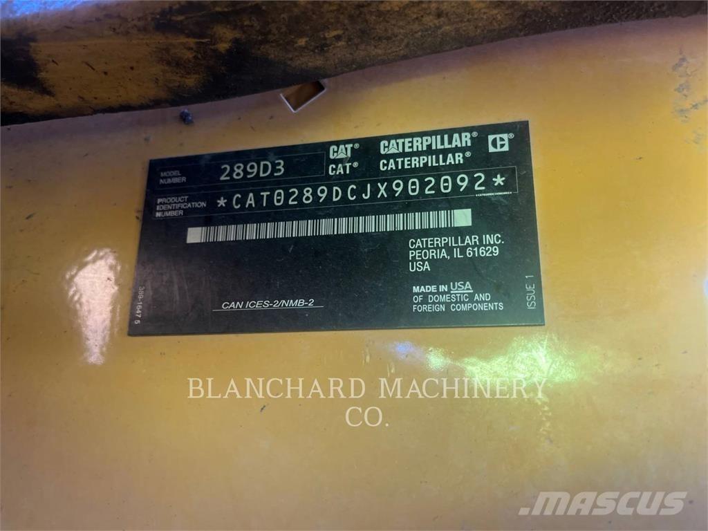 CAT 289D3 Kāpurķēžu iekrāvēji