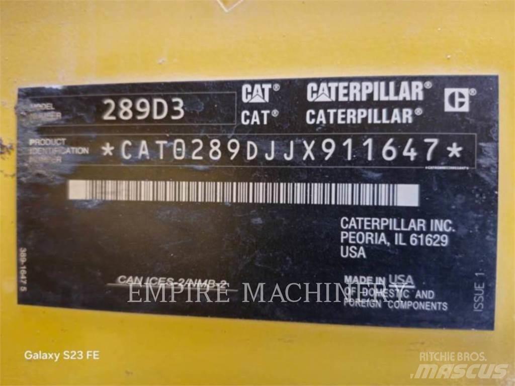 CAT 289D3 CA Lietoti riteņu kompaktiekrāvēji