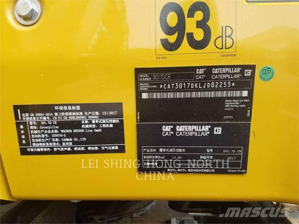 CAT 301.7DCR Kāpurķēžu ekskavatori