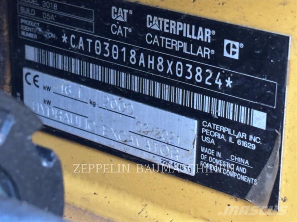 CAT 301.8-05A Kāpurķēžu ekskavatori