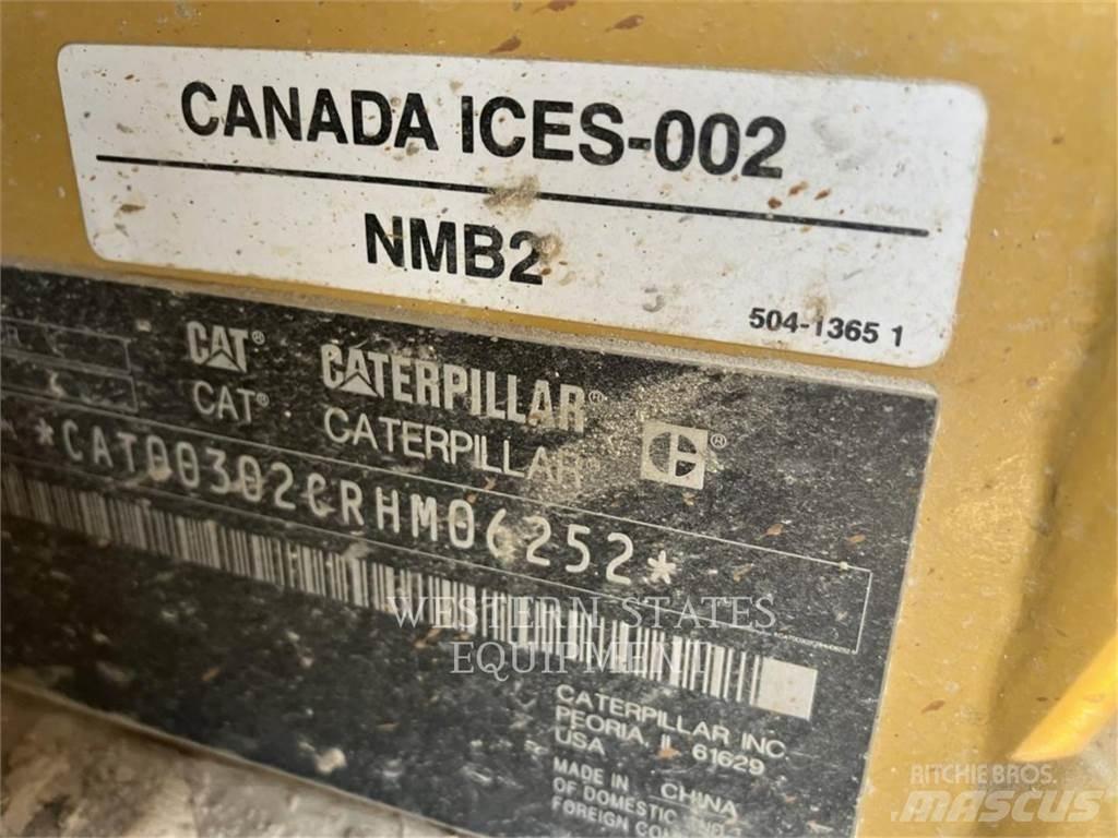 CAT 302 Kāpurķēžu ekskavatori
