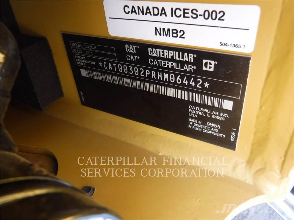 CAT 302-05CR Kāpurķēžu ekskavatori