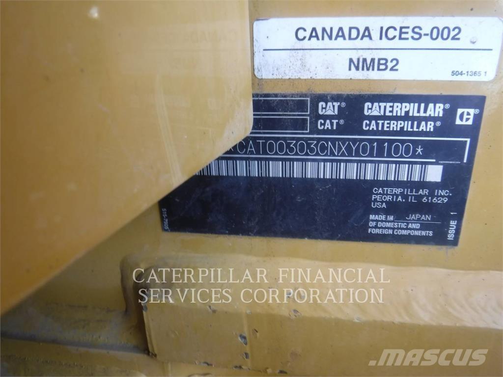 CAT 303-07CR Kāpurķēžu ekskavatori