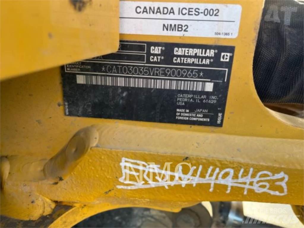 CAT 303.5 Kāpurķēžu ekskavatori