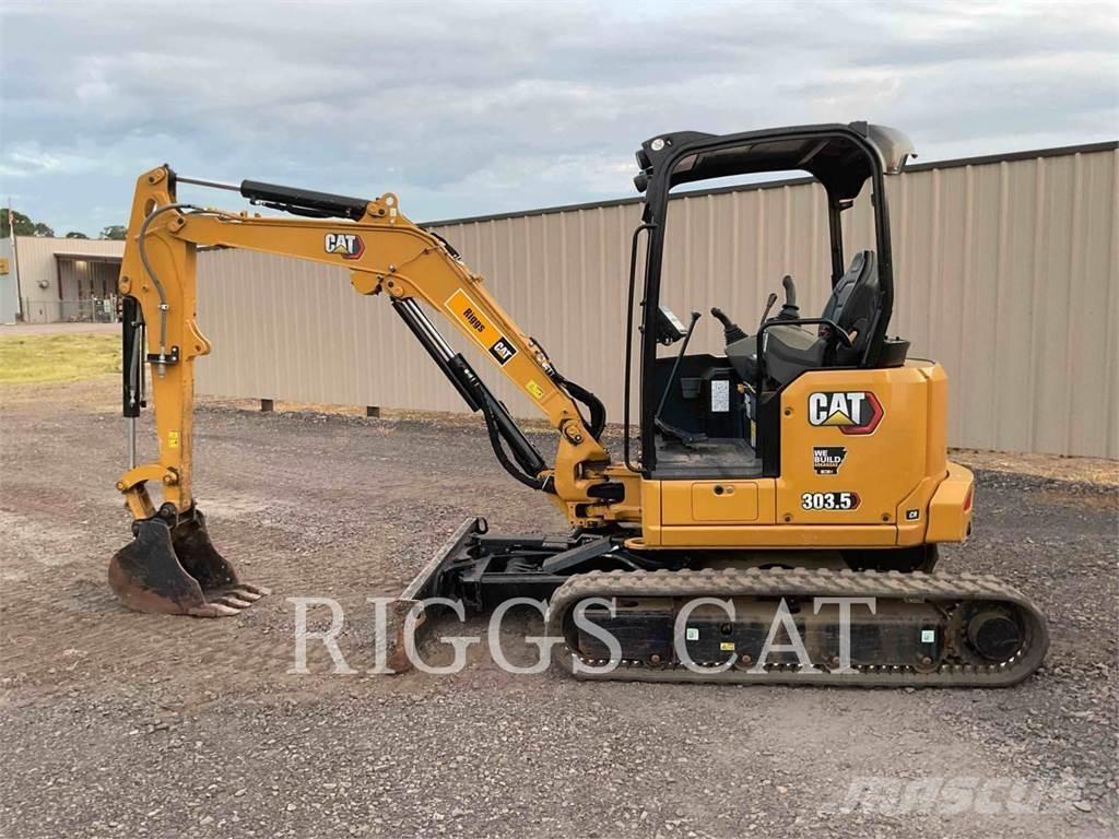 CAT 303.5 Kāpurķēžu ekskavatori