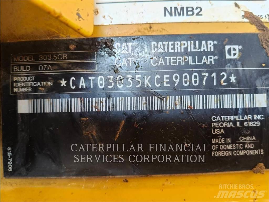 CAT 303.5-07CR Kāpurķēžu ekskavatori