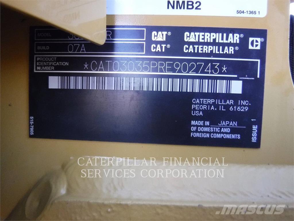 CAT 303.5-07CR Kāpurķēžu ekskavatori