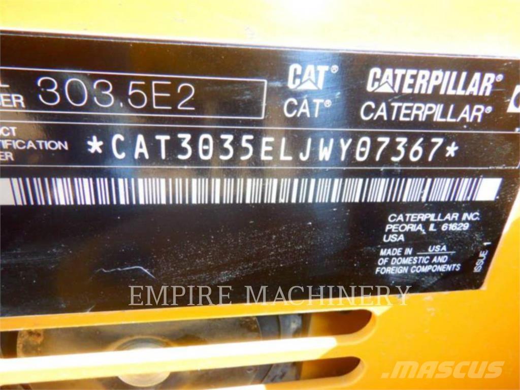 CAT 303.5E2 OR Kāpurķēžu ekskavatori