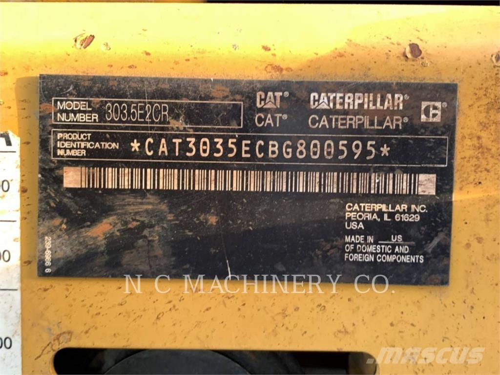 CAT 303.5E2CRN Kāpurķēžu ekskavatori
