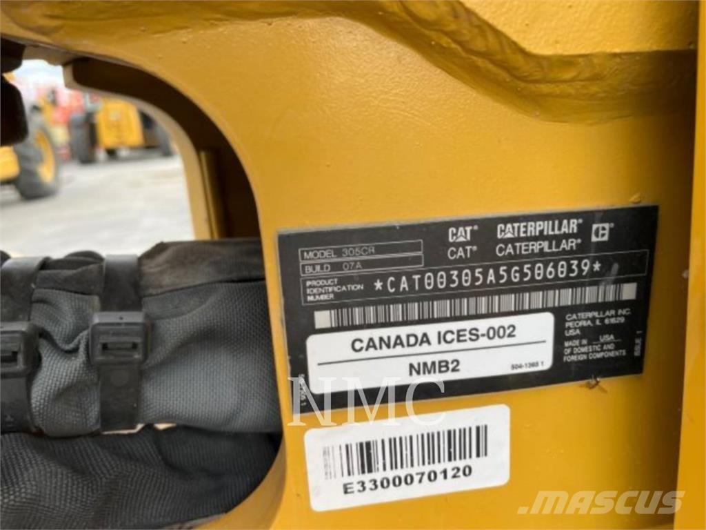 CAT 305-07CR Kāpurķēžu ekskavatori