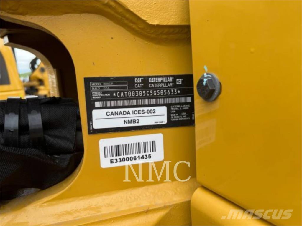 CAT 305-07CR Kāpurķēžu ekskavatori