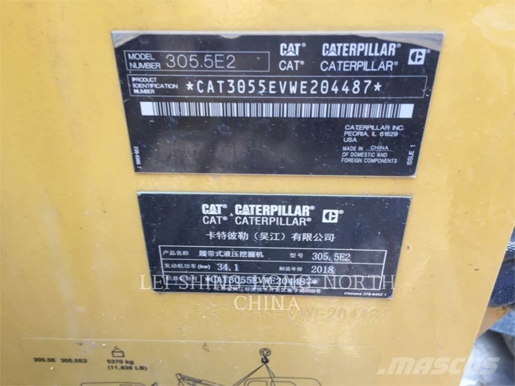 CAT 305.5E2 Kāpurķēžu ekskavatori