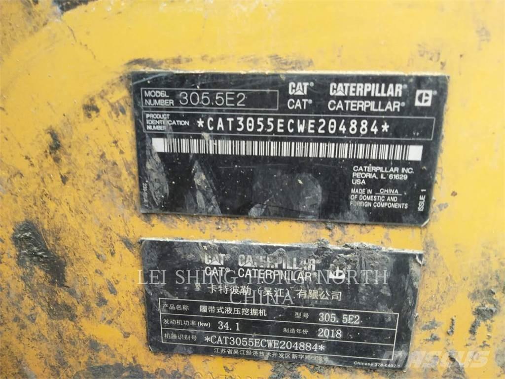CAT 305.5E2 Kāpurķēžu ekskavatori