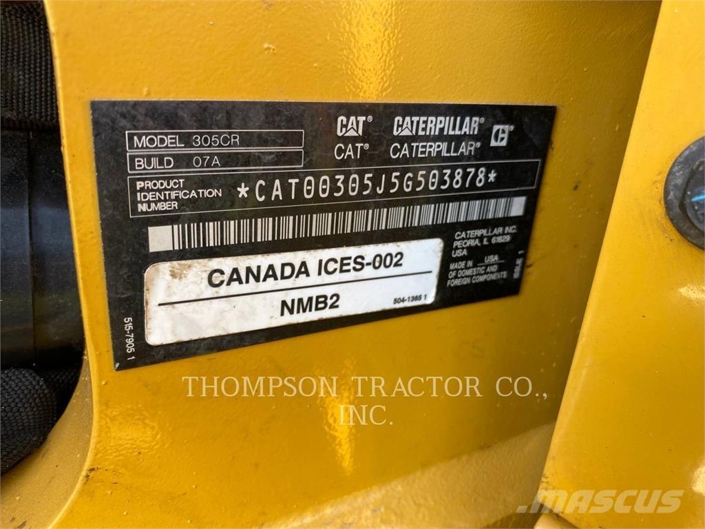 CAT 305 CR Kāpurķēžu ekskavatori