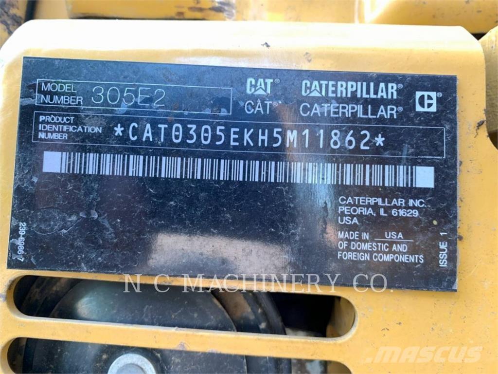 CAT 305E2 CRCB Kāpurķēžu ekskavatori