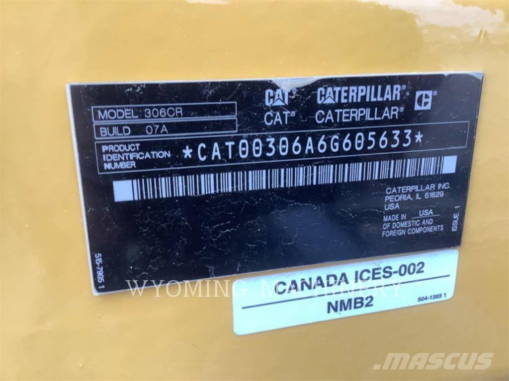CAT 306 Kāpurķēžu ekskavatori