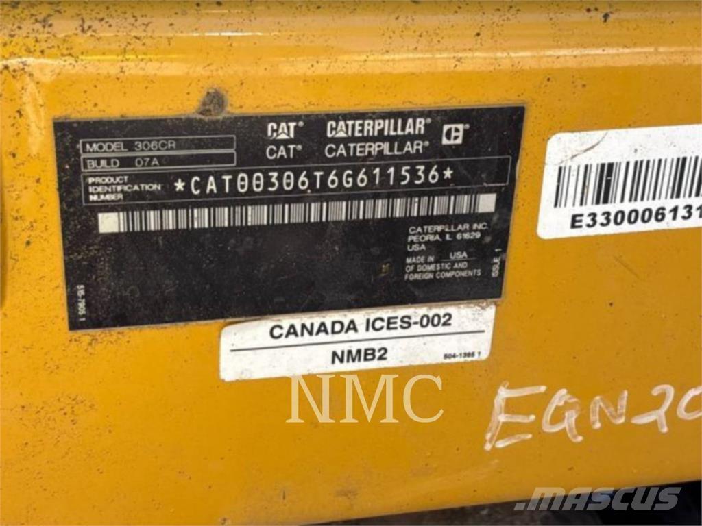 CAT 306-07CR Kāpurķēžu ekskavatori