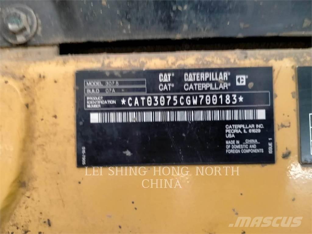 CAT 307.5 Kāpurķēžu ekskavatori