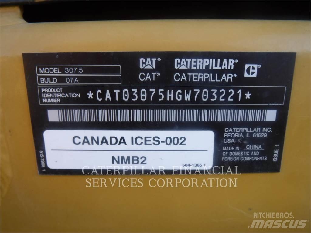 CAT 307.5-07 Kāpurķēžu ekskavatori
