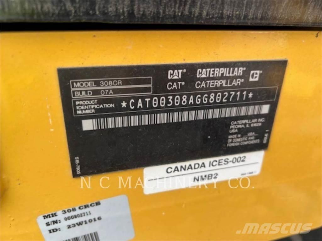 CAT 308 CRCB Kāpurķēžu ekskavatori