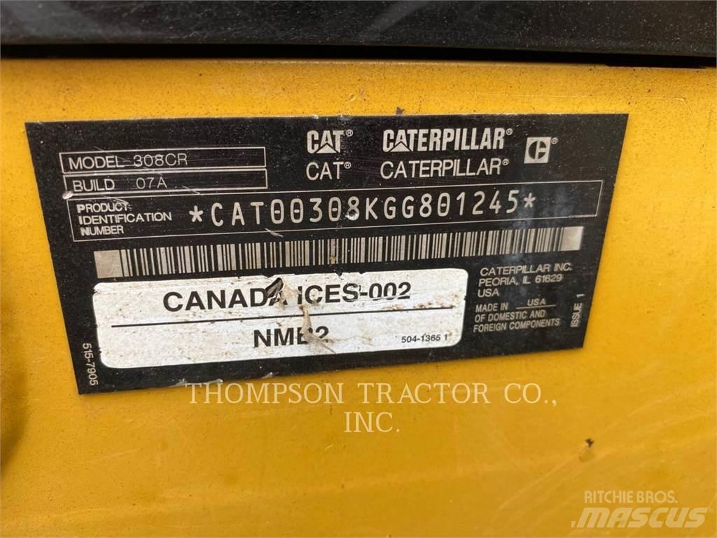 CAT 308CR Kāpurķēžu ekskavatori