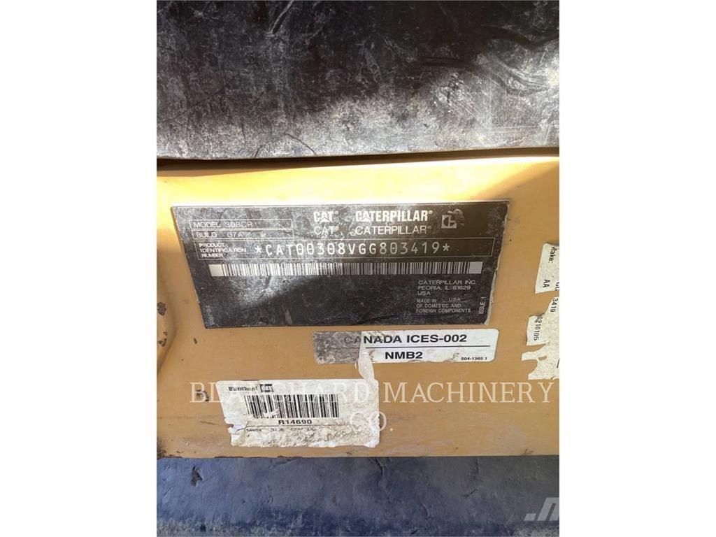 CAT 308CR Kāpurķēžu ekskavatori