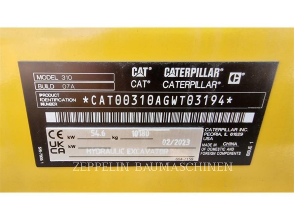 CAT 310 Kāpurķēžu ekskavatori