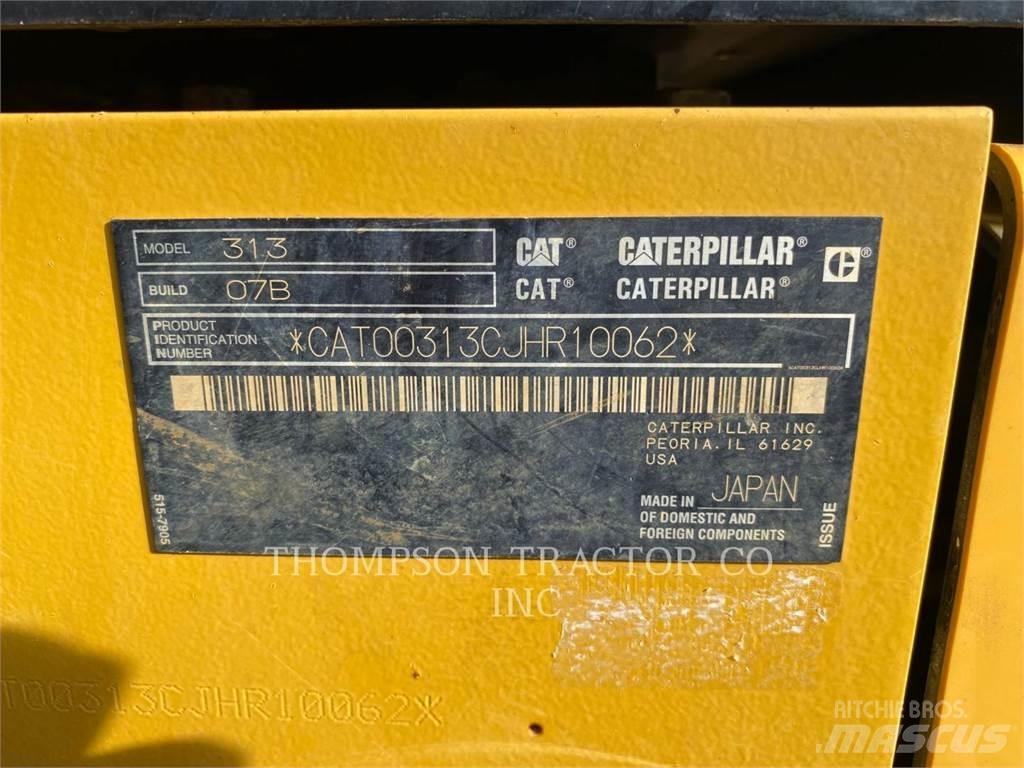 CAT 313 Kāpurķēžu ekskavatori