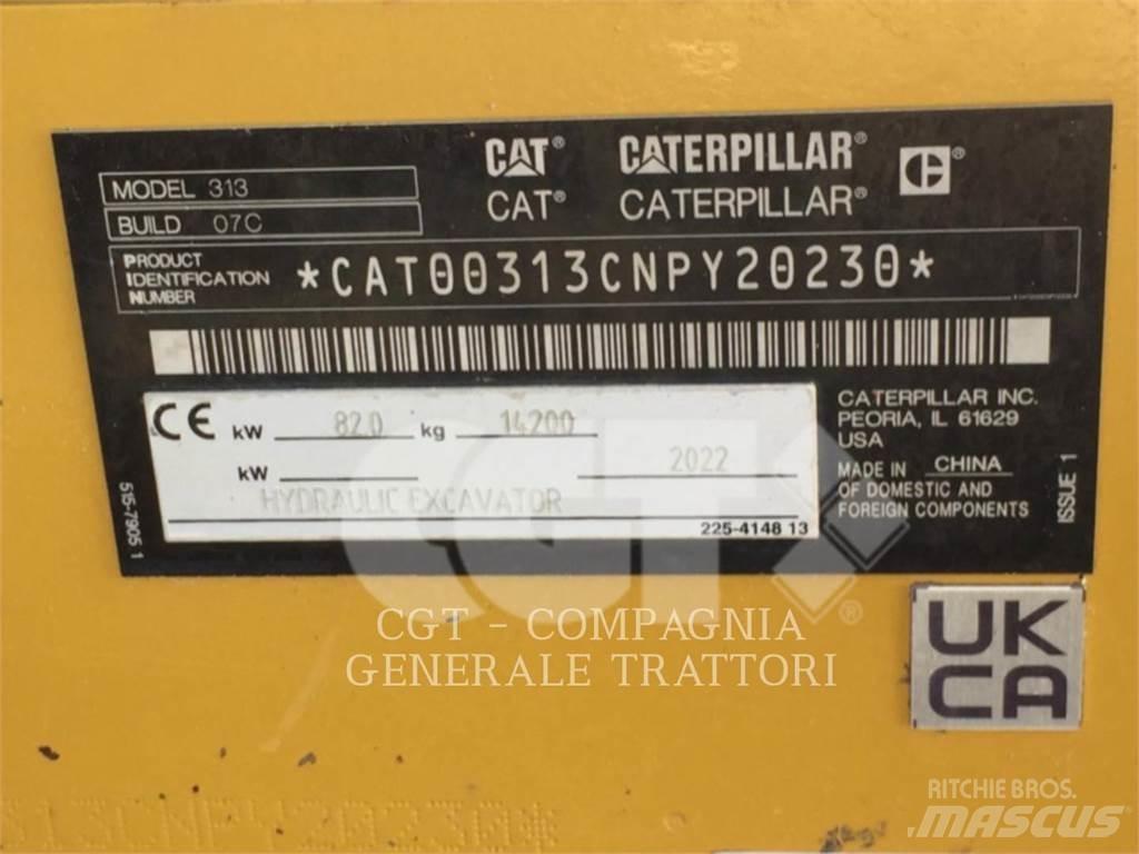CAT 313 NG Kāpurķēžu ekskavatori