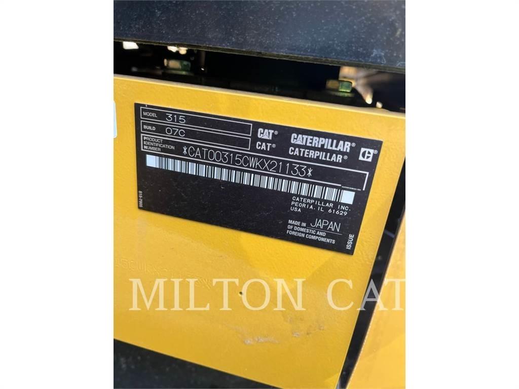CAT 315 Kāpurķēžu ekskavatori