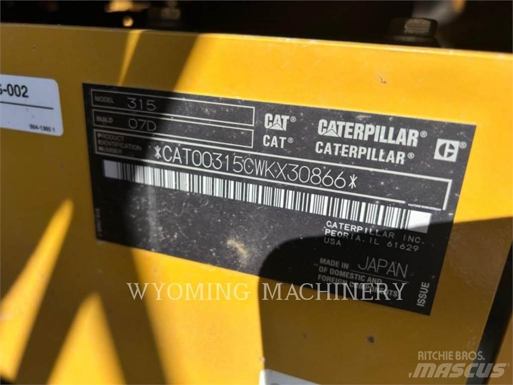 CAT 315 Kāpurķēžu ekskavatori