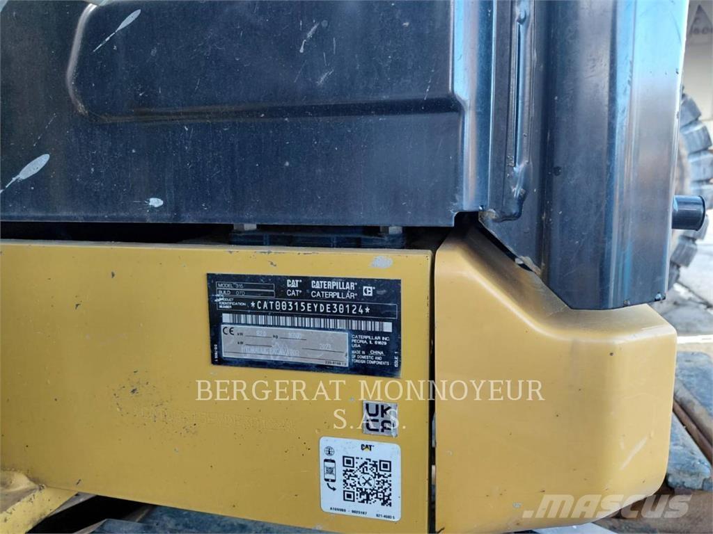 CAT 315 Kāpurķēžu ekskavatori