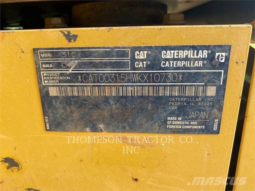 CAT 315 Kāpurķēžu ekskavatori