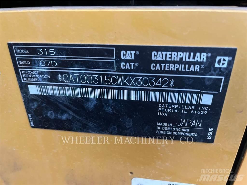 CAT 315 CF Kāpurķēžu ekskavatori