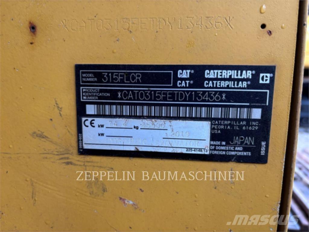 CAT 315FL Kāpurķēžu ekskavatori
