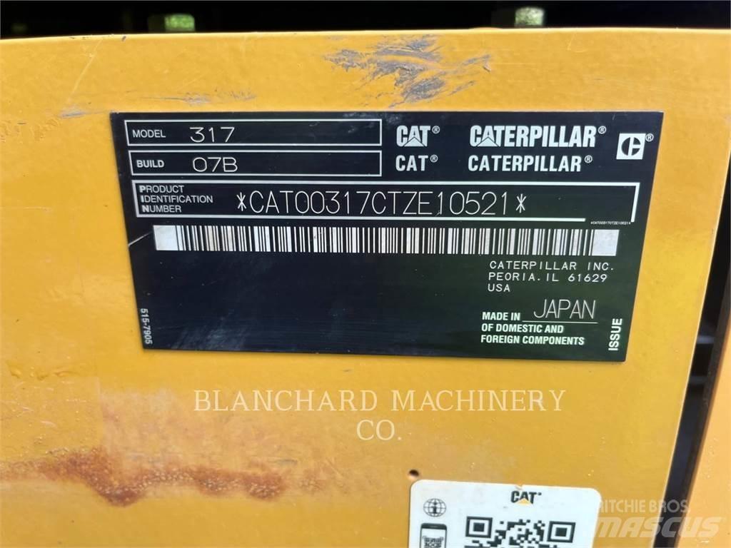 CAT 317 Kāpurķēžu ekskavatori
