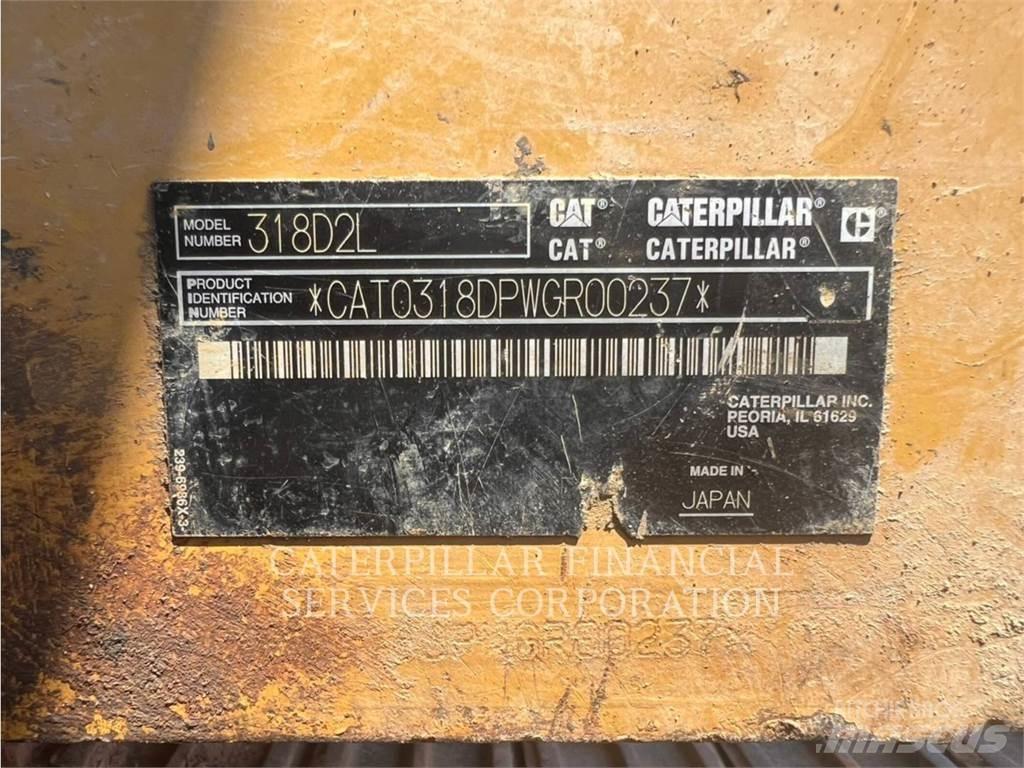 CAT 318D2L Kāpurķēžu ekskavatori