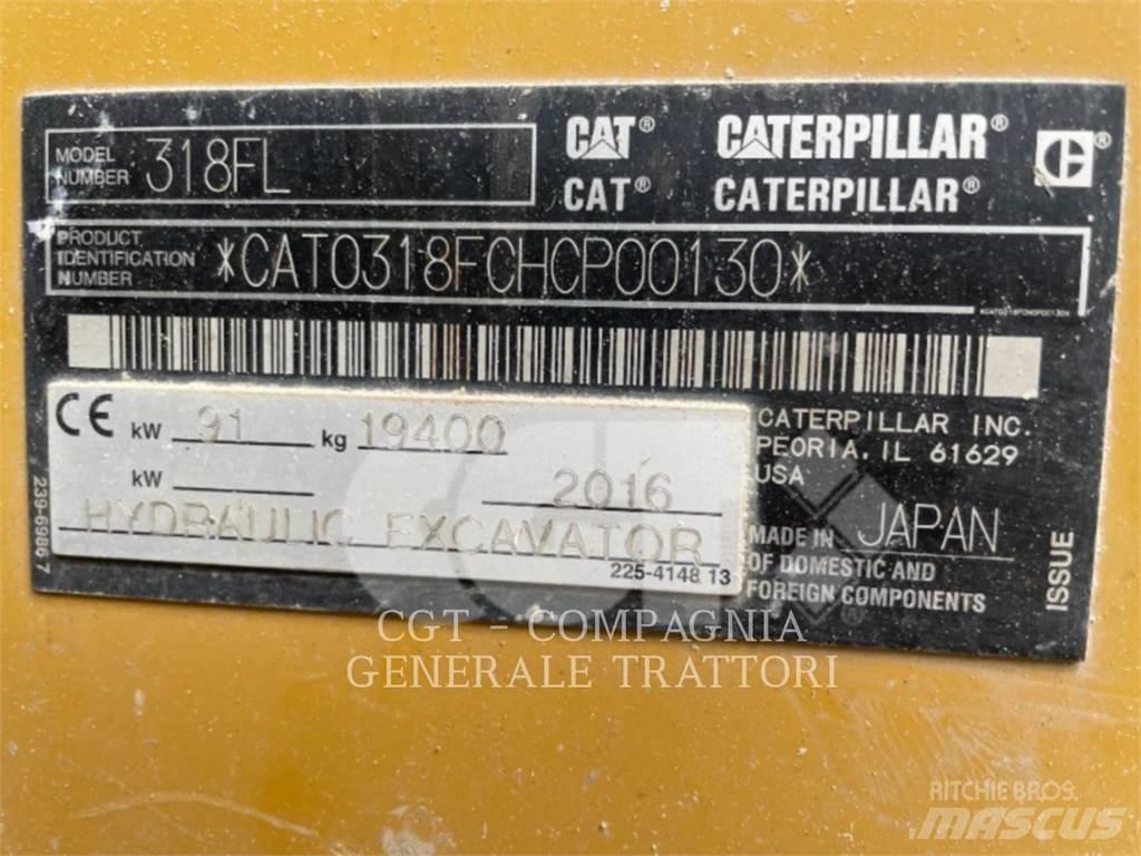 CAT 318F Kāpurķēžu ekskavatori