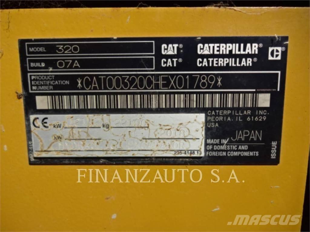 CAT 320 Kāpurķēžu ekskavatori