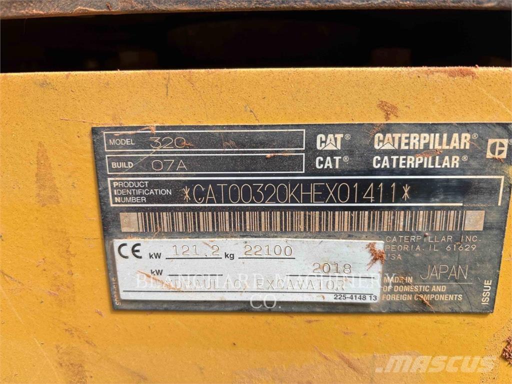 CAT 320 Kāpurķēžu ekskavatori