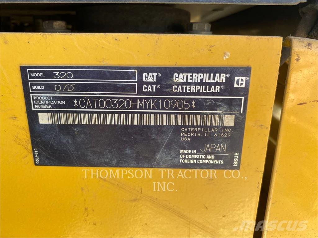 CAT 320 Kāpurķēžu ekskavatori