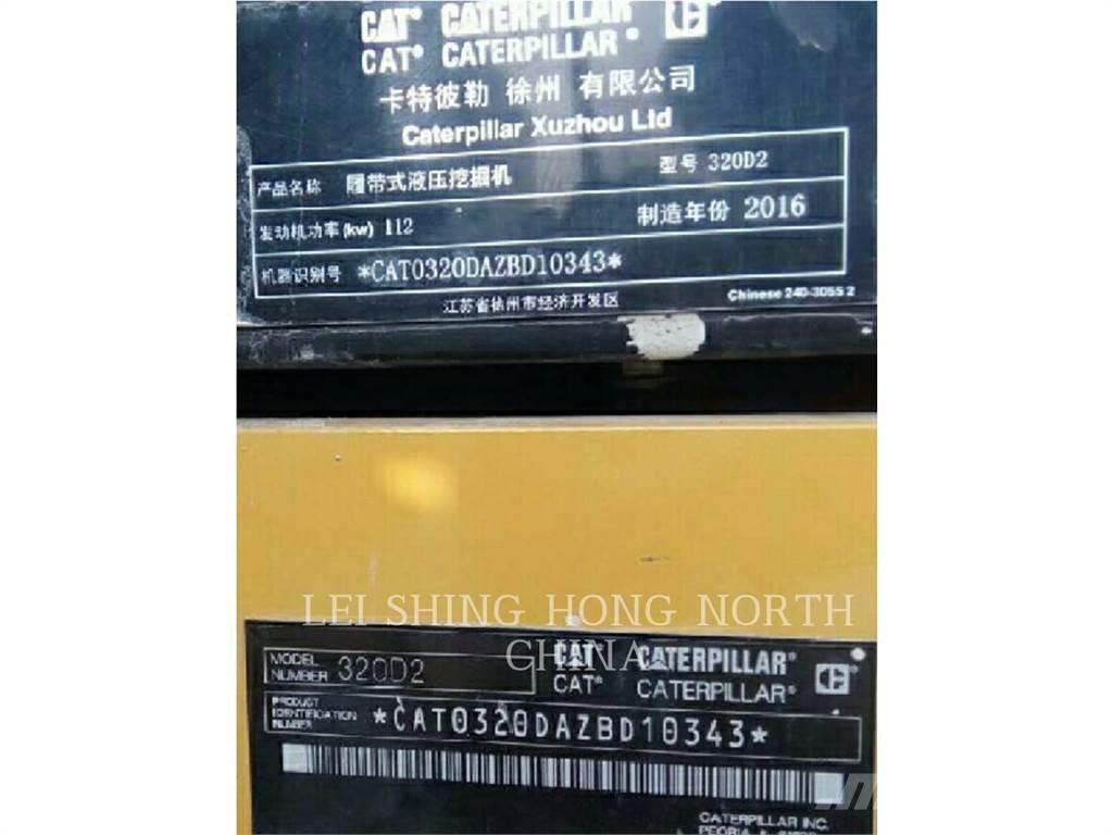CAT 320D2 Kāpurķēžu ekskavatori