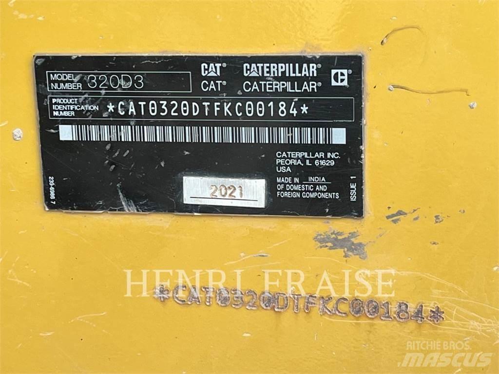 CAT 320D3 Kāpurķēžu ekskavatori