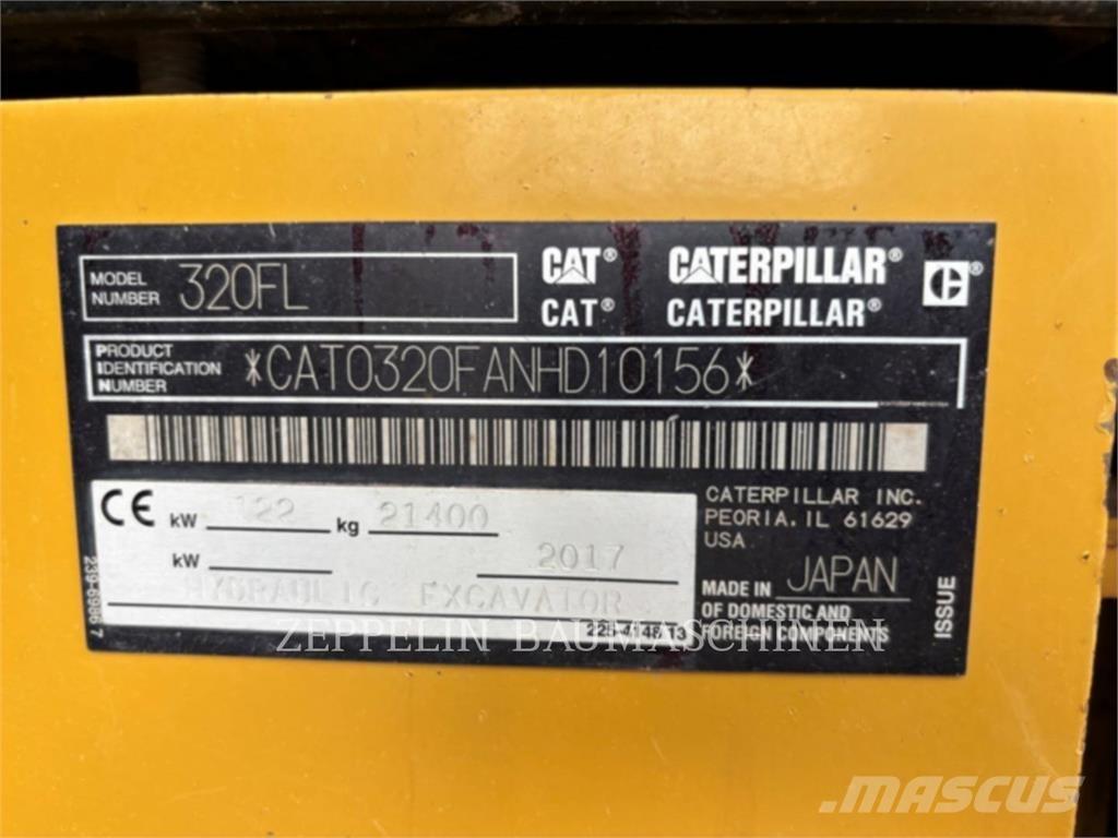 CAT 320FL Kāpurķēžu ekskavatori
