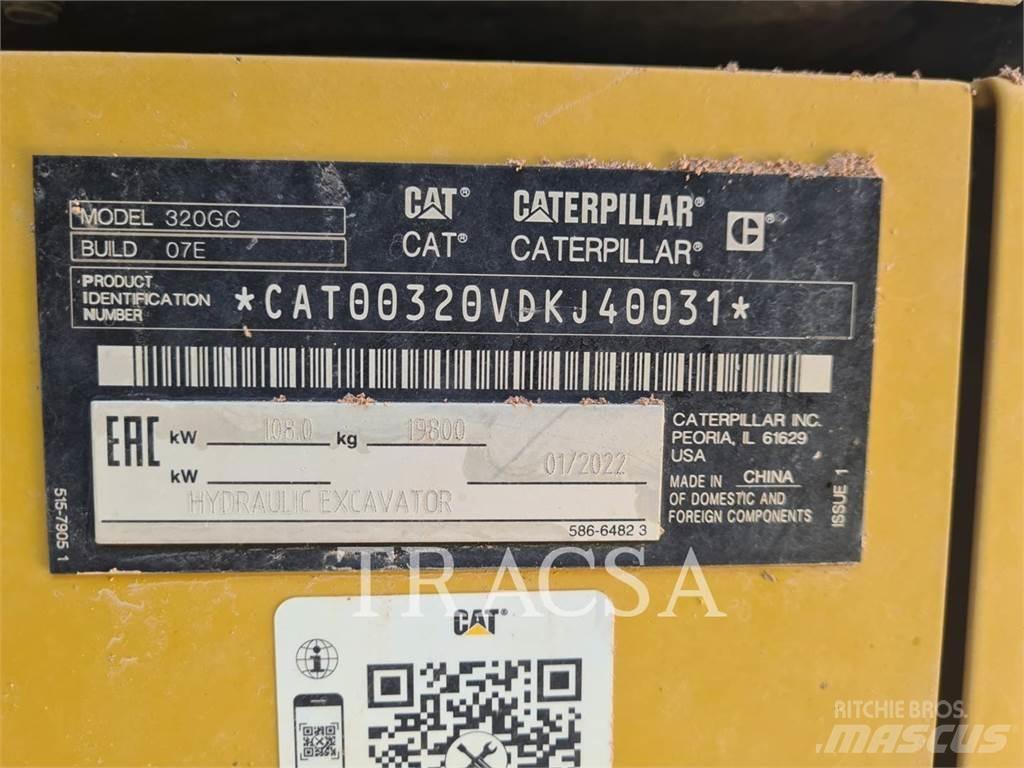 CAT 320GC Kāpurķēžu ekskavatori