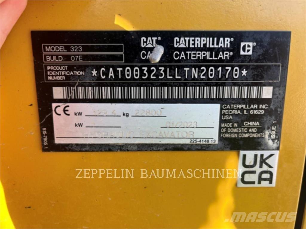 CAT 323-07D Kāpurķēžu ekskavatori
